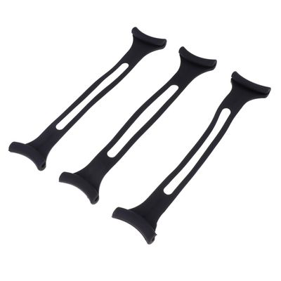 DOITOOL 3 Pieces Black Elastic Strap Extender Hooks Set Adjustable Ear Protective Cord Buckle for Comfortable Suitable for Adults and Use