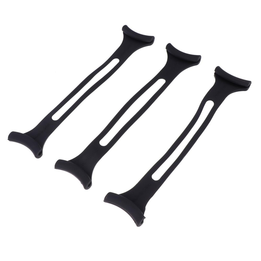 DOITOOL 3 Pieces Black Elastic Strap Extender Hooks Set Adjustable Ear Protective Cord Buckle for Comfortable Suitable for Adults and Use