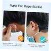 DOITOOL 3 Pieces Black Elastic Strap Extender Hooks Set Adjustable Ear Protective Cord Buckle for Comfortable Suitable for Adults and Use view 4