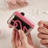 Automatic Floss Dispenser Portable Dental Floss Holder Can Hold 50 Floss Picks - Hygienic Press and Pop Floss Dispenser Case - Refillable Travel Floss Case for Pocket, Purse and Car - Black Pink view 4