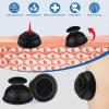 12PCS Silicone Cupping Therapy Sets,Professional Vacuum Cupping for Myofascial Massage/Joint Pain/Anti Cellulite/Deep Muscle Relief & More(Black) view 3