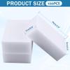 100-Pack Dish Washing Sponges, Heavy Duty Eraser Sponges for Kitchen & Bathroom Cleaning, Dense & Flexible Sponge Pads for Dishes, Stainless Steel, Tiles, 10x6x2cm (White), Home Decorations view 3