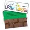 252 Pack Personalized Belgian Milk Chocolate Business Promotional Add Your Logo Candy Bar Favors For Corporate Gifting, Advertising Treats And Office Party Giveaways - Green view 1