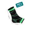 2 Pcs Fluorescent Lime L (size 40-42) Compression Ankle Support Brace Sleeve Wrap for Sprain Protection and Joint Stability view 2