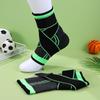 2 Pcs Fluorescent Lime L (size 40-42) Compression Ankle Support Brace Sleeve Wrap for Sprain Protection and Joint Stability view 4