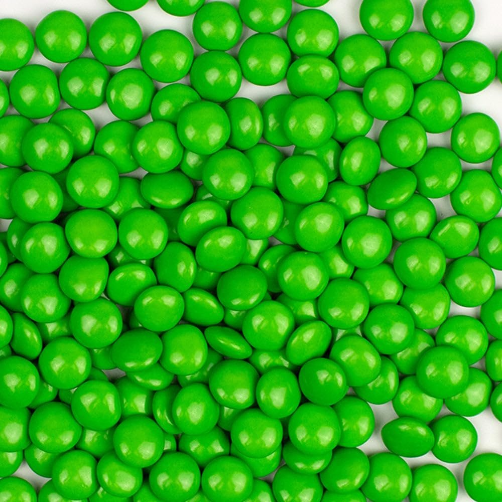 11,232ct Green Bulk Chocolate Coated Gems - Candy Shell Treats For Parties, Gifting, Baking, Dessert Toppings, Candy Buffets And Everyday Snacking (22.5lb)