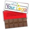 36 Pack Personalized Belgian Milk Chocolate Business Promotional Add Your Logo Candy Bar Favors For Corporate Gifting, Advertising Treats And Office Party Giveaways - Red view 1