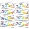 36 Pack Personalized Belgian Milk Chocolate Business Promotional Add Your Logo Candy Bar Favors For Corporate Gifting, Advertising Treats And Office Party Giveaways - Red view 2