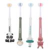 Wakauto 3-Sided Toothbrush 4pcs Extra Soft Bristles for Gentle Care, Sized Handle Suitable for Boys and Ages 3 view 1