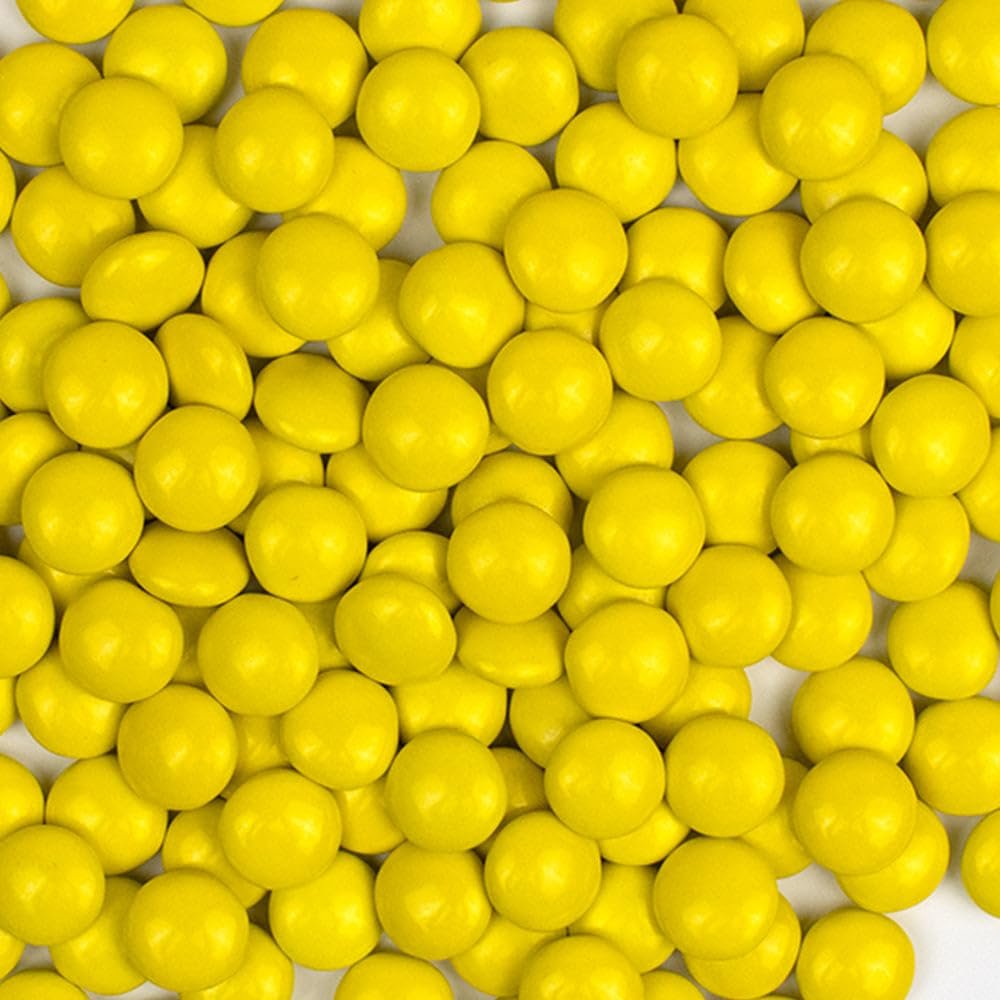 11,232ct Yellow Bulk Chocolate Coated Gems - Candy Shell Treats For Parties, Gifting, Baking, Dessert Toppings, Candy Buffets And Everyday Snacking (22.5lb)