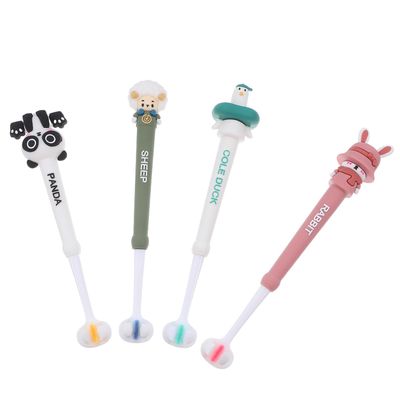 Adorainbow 4pcs Three-Sided s Toothbrush with Extra Soft Bristles for Ages 3+, Gentle Oral Care Manual Toothbrush Set for Boys and