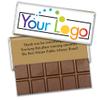 36 Pack Personalized Belgian Milk Chocolate Business Promotional Add Your Logo Candy Bar Favors For Corporate Gifting, Advertising Treats And Office Party Giveaways - Gold view 1