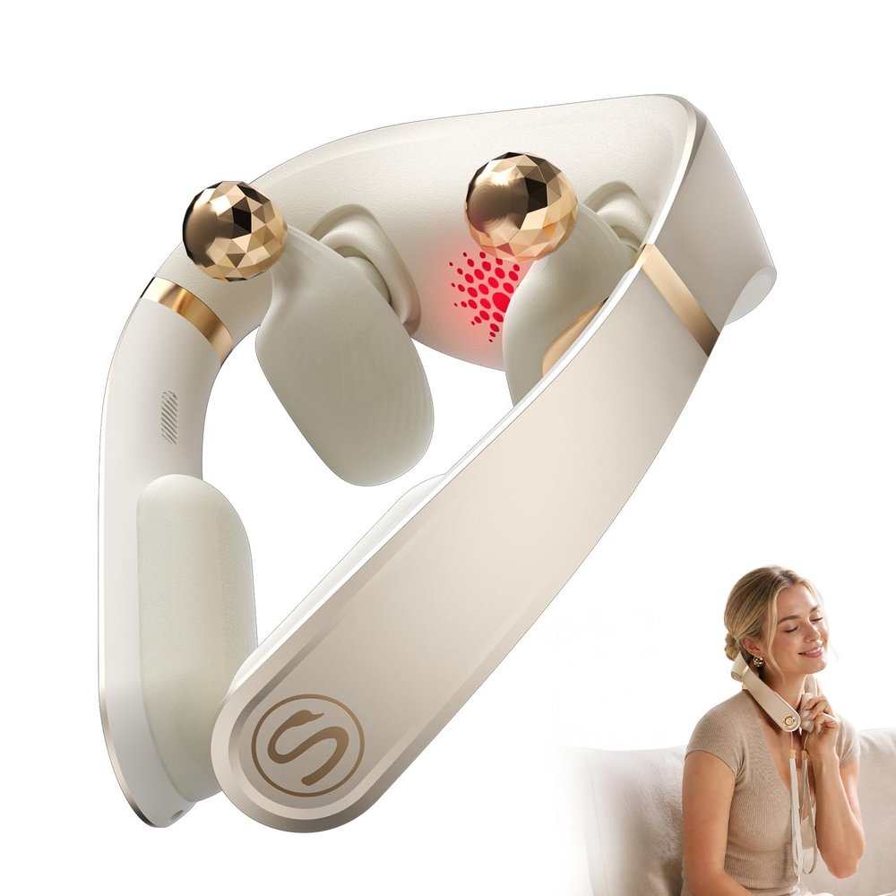 SKG PS700 Neck Massager with Soothing Heat for Women Tech Neck Relief