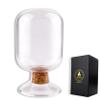 Decorative Glass Matches Cloche (Bottle ONLY) | Long Match Holder Jar for Farmhouse Coffee Table | Trending Gift Ideas Cute Candle Display view 1