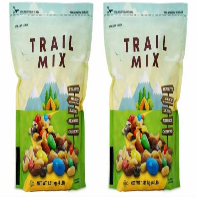 Trail Mix , Premium Mixed Nuts & Dried Fruit Snack, Energy Boosting, Sweet & Savory Blend, Perfect for Hiking, Travel & Everyday Snacking , Delicious blend of premium nuts and dried fruits for a balanced sweet and savory taste .. PACK OF 2 [ 128 OZ ,