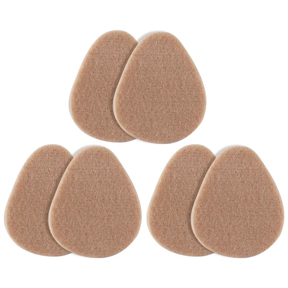 STOBAZA Metatarsal Pads for Women 3 Pairs Thickened Ball of Foot Cushions High Heel Comfort Inserts Skin Color Anti-Slip Front Foot Relief Insoles for Summer Shoes