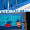 Drainage Non Slip Flooring Mats Swimming Pool Bathroom Anti-Fatigue Rubber Matts Heavy Duty Commercial Anti Slip Floor Mats for Garage Restaurant Sauna SPA(Blue,0.9 * 6m) view 3