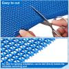 Drainage Non Slip Flooring Mats Swimming Pool Bathroom Anti-Fatigue Rubber Matts Heavy Duty Commercial Anti Slip Floor Mats for Garage Restaurant Sauna SPA(Blue,0.9 * 6m) view 4