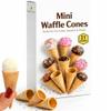 Mini Ice Cream Cones - 21 Mini Waffle Cones - Great For Cake Pops and More - Tiny Waffle Ice Cream Cones - Mini Sugar Cones - Packed For Safe Delivery view 1