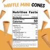 Mini Ice Cream Cones - 21 Mini Waffle Cones - Great For Cake Pops and More - Tiny Waffle Ice Cream Cones - Mini Sugar Cones - Packed For Safe Delivery view 2