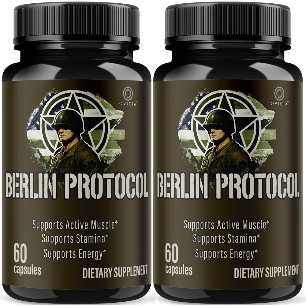 (2 Pack) Berlin Protocol Capsules - Official BerlinProtocol Pills Advanced Premium Formula Support Maximum Strength, All Natural Ingredients for Overall Health & Wellness, 120 Capsules for 2 Months