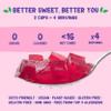 Pyure Zero Sugar Raspberry Jel Dessert | 0 Calories, Plant-Based, Gelatin-Free, Keto-Friendly, Vegan, Gluten-Free, No Artificial Ingredients, Sweetened with Organic Stevia | 0.19 oz Packet (12-Pack) view 4