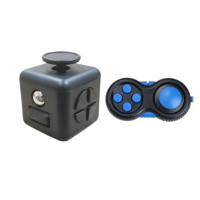 2 Pack Push Anti Stress Hand Game Adult Relief Sensory Decompression Dice(Color7)