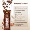 ANDREW LESSMAN Secure Bars 40g - Peanut Butter Chocolate + Chocolate Brownie Almond + Coconut Almond - High Protein & Fiber Snack 36 Bars - Non-GMO, Gluten-Free, Vegan, Low Calorie Meal Replacement view 4