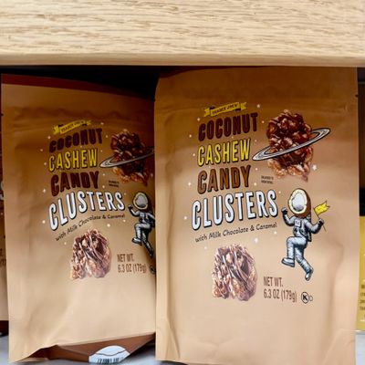 Trader Joe's Coconut Cashew Candy Clusters with Milk Chocolate & Caramel, 6.3 oz