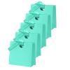 PATIKIL Gift Bags with Ribbon, (6.1" x 2.95" x 5.71", Green)(5Pcs), Medium Gift Wrap Bags with Handles, Suit for Wedding/Birthday/Bridesmaid/Party/Shopping view 1
