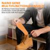 Steppers Insoles for Men & Women, 4D Memory Foam Cloud Footstr Insoles with Arch Support, Comfortable & Breathable Massage Shoe Inserts for Foot Pain & Fatigue (Orange, US M 11.5-13) view 2