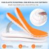 Steppers Insoles for Men & Women, 4D Memory Foam Cloud Footstr Insoles with Arch Support, Comfortable & Breathable Massage Shoe Inserts for Foot Pain & Fatigue (Orange, US M 11.5-13) view 3