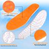 Steppers Insoles for Men & Women, 4D Memory Foam Cloud Footstr Insoles with Arch Support, Comfortable & Breathable Massage Shoe Inserts for Foot Pain & Fatigue (Orange, US M 11.5-13) view 4