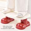 TianfuSpanda Toilet Stool, Sturdy PP Plastic Potty Stool with Anti Slip Design, Easy Storage for Bathroom Adults (Red) view 3