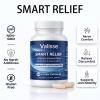 Adjustable Valisse Smart Relief 600mg Pea Nerve & Joint Support, 60 Vegan Capsules, Support for Aches & Discomfort, Non-GMO, Gluten-Free,Vegan view 2