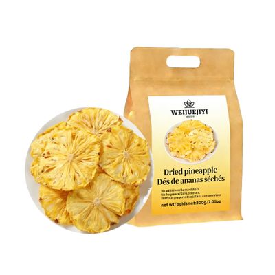 WEIJUEJIYI Dried Pineapple Slices 7.05oz Sugar-Free, Gluten-Free, Vegan