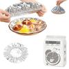 Reusable Aluminum Foil Food Covers, 120Pcs Pop-Up Tin Foil Food Insulation Cover, Aluminum Foil Heat Retaining Cover for Kitchen, Adjustable Foods Storage Covers for Any Plate or Bowl view 1