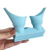 Double Head Eyewash Solution Emergencies Eye Rinser with 16Oz Water Bottle Interfaces for Outdoor and Lab Use view 2