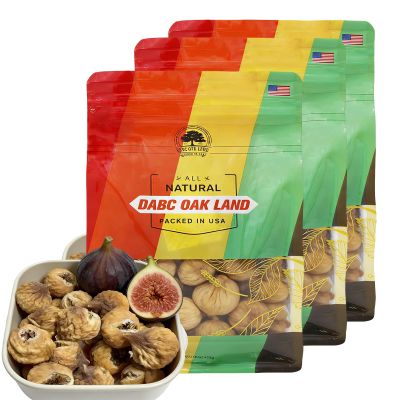 4LB Natural Sun-Dried Figs |Unsulphured, No Added Sugar, Vegan|Good Source of Fiber | Dried Figs for Healthy Snacks, Baking, Cheese Boards 4x16oz/Bag