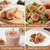 4LB Natural Sun-Dried Figs |Unsulphured, No Added Sugar, Vegan|Good Source of Fiber | Dried Figs for Healthy Snacks, Baking, Cheese Boards 4x16oz/Bag view 3