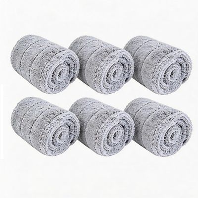24 Inch Microfiber Mop Pads 6 Pack for Hardwood Tile Laminate Deep Clean