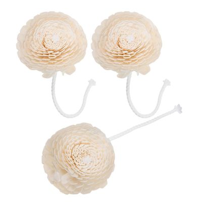 3pcs Flower Scent Diffuser with Cotton Rope, Faux Flower Decor