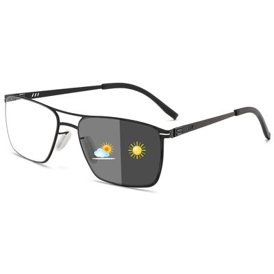 Viseng Photochromic Aviator Reading Glasses for Men Women Metal Anti Glare