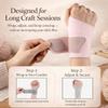 2-Pack Handicraft Wrist Wraps,Adjustable Premium Wrist Brace for Women&Men,Elastic Compression Sleeves Support Strap with Thumb Loop,Working Golf Protector Soft Ace Yoga,Arthritis-Right&left(Black) view 3