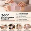 2-Pack Handicraft Wrist Wraps,Adjustable Premium Wrist Brace for Women&Men,Elastic Compression Sleeves Support Strap with Thumb Loop,Working Golf Protector Soft Ace Yoga,Arthritis-Right&left(Black) view 4