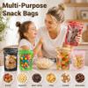 ANZNKU 100PCS Mylar Bags Resealable Large Smell Proof Bags(Gold, 8x12) view 3