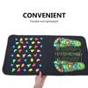 TOPPERFUN Acupoint Foot Massage Mat 70x35cm Acupressure Pebble Simulation Foot Massager Pad Non-Slip Reflexology Cushion for Yoga view 3