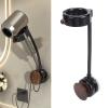Sonew Hair Dryer Holder, Wall Mounted Blow Dryer Organizer with 360 Degree Rotation and Built in Cord Keeper, for Flat Iron Hair Straightener (Walnut) view 3