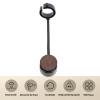 Sonew Hair Dryer Holder, Wall Mounted Blow Dryer Organizer with 360 Degree Rotation and Built in Cord Keeper, for Flat Iron Hair Straightener (Walnut) view 4