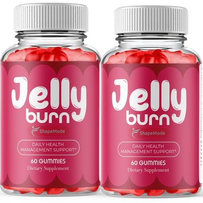 (2 Pack) Official Jelly Burn Gummies Premium JellyBurn Gummy Formula, Daily JellyBurnGummies All Natural Maximum Strength, Vitamin Support for Overall Health and Wellness, 120 Gummies for 2 Months